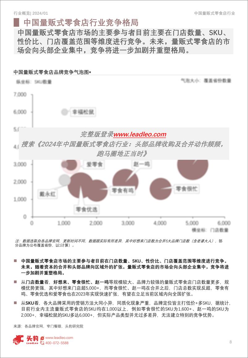 《头豹研究院-2024年中国量贩式零食店行业：头部品牌收购及合并动作频频，跑马圈地正当时-摘要版》 - 第8页预览图