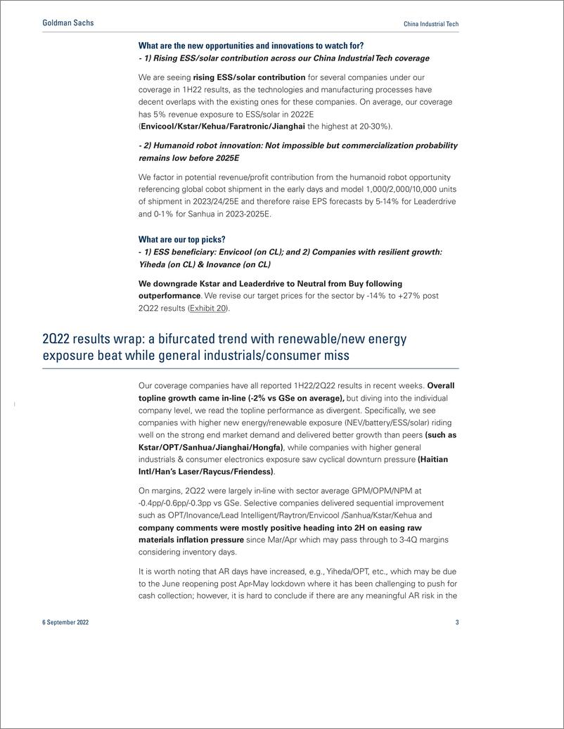 《China Industrial Tec A bifurcation of results; downcycle risk lingers, rising new opportunities; Buy Envicool, Yiheda, Inov...(1)》 - 第4页预览图