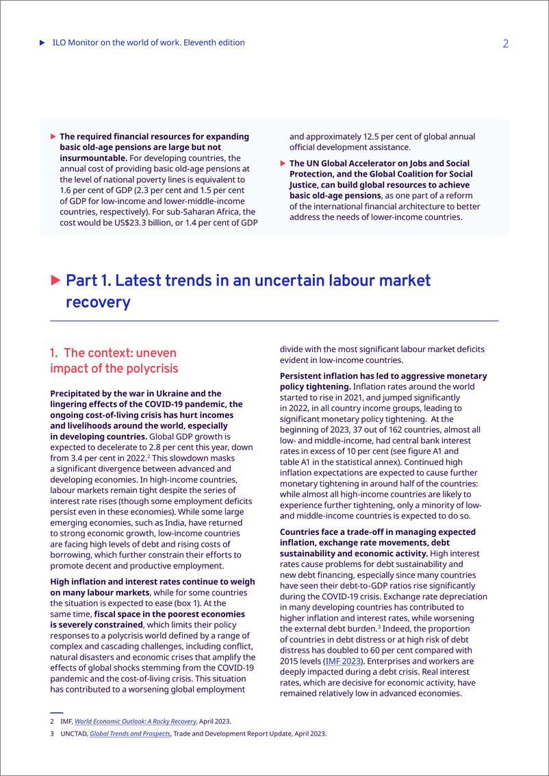第11版《国际劳工组织劳动世界监测报告》-15页 - 第3页预览图
