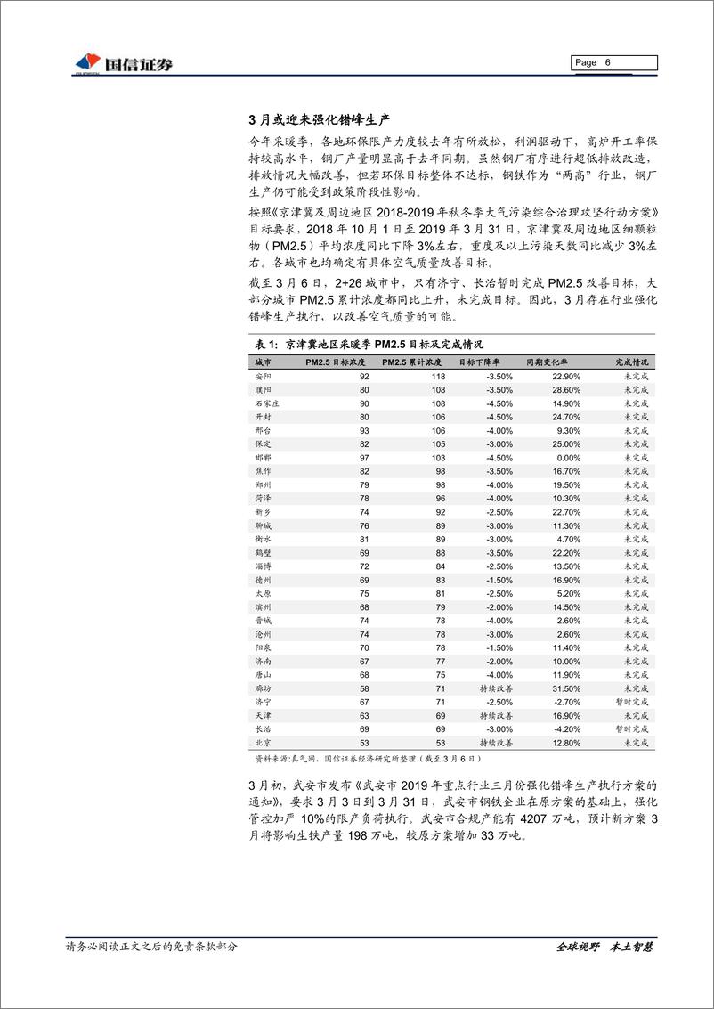 《钢铁行业2019年3月投资策略：以行业供需改善为基，关注高分红钢企-20190311-国信证券-16页》 - 第7页预览图