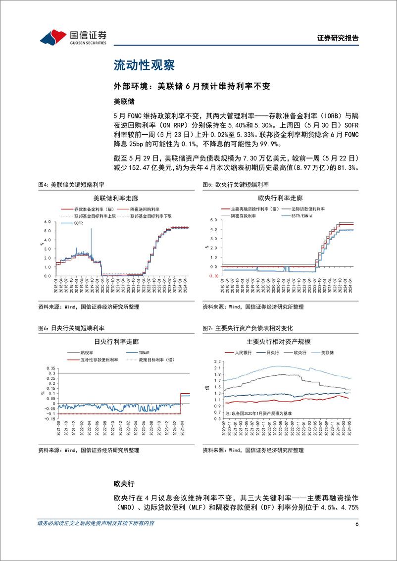 《货币政策与流动性观察：央行呵护，跨月平稳-240603-国信证券-14页》 - 第6页预览图