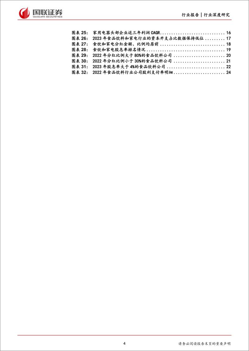 《国联证券-食品饮料行业深度研究：食品饮料分红优势凸显，新规之下重视投资价值》 - 第4页预览图