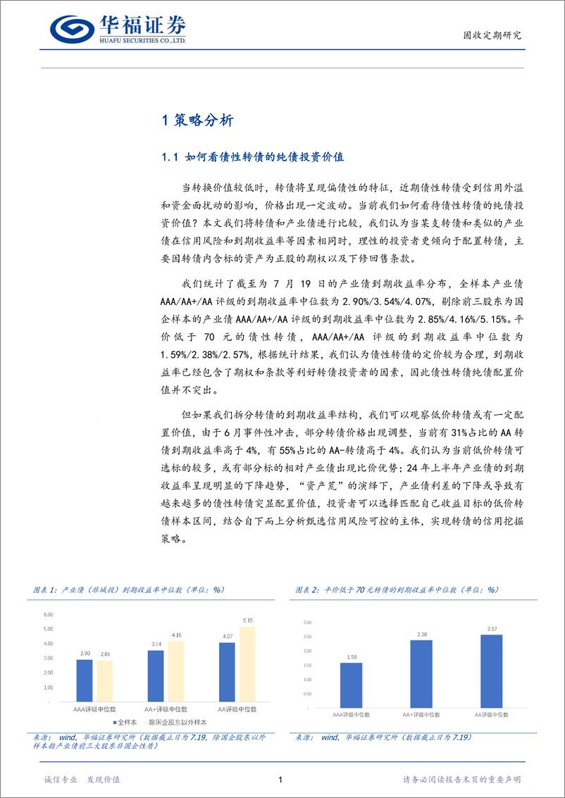 《转债策略：如何看债性转债的纯债投资价值-240721-华福证券-12页》 - 第3页预览图