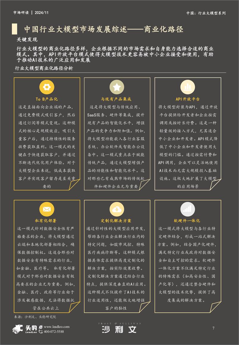 《2024年中国行业大模型市场报告-15页》 - 第7页预览图