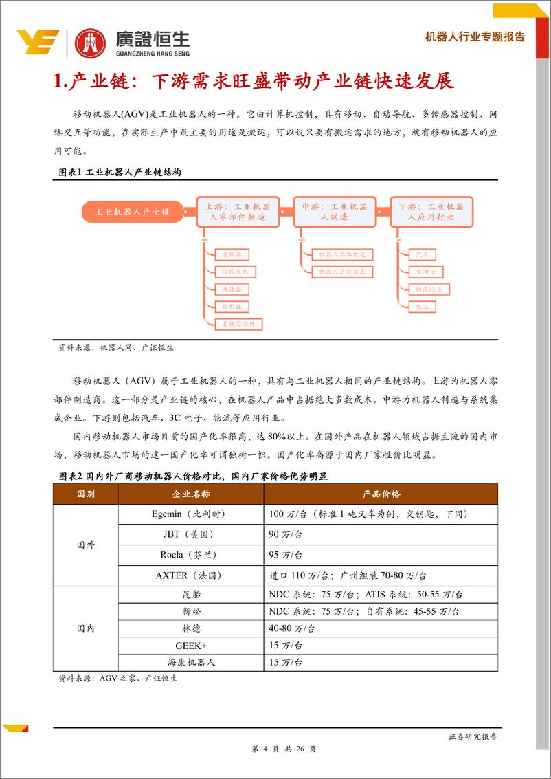 《机器人行业专题报告：移动机器人产业链分析，进入发展黄金期，广阔应用前景未来可期-20190313-广证恒生-26页》 - 第5页预览图