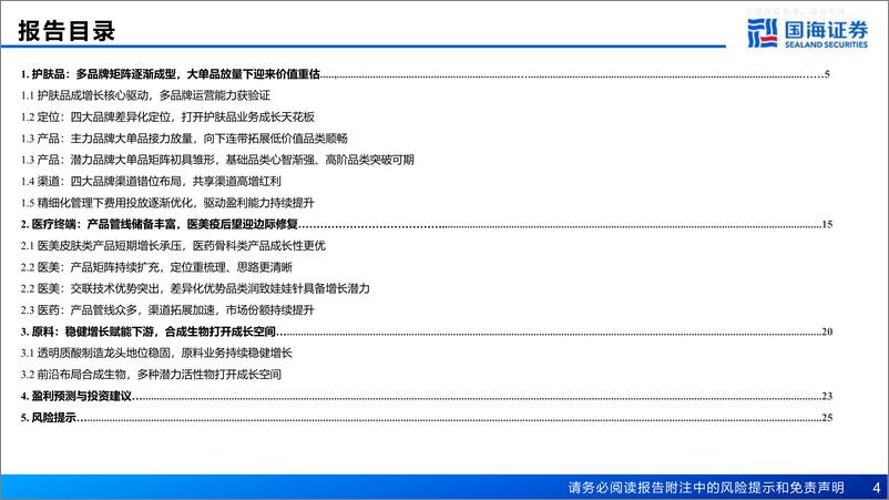 《国海证券-华熙生物(688363)深度报告：大单品放量、盈利优化，合成生物打开成长空间-230505》 - 第4页预览图