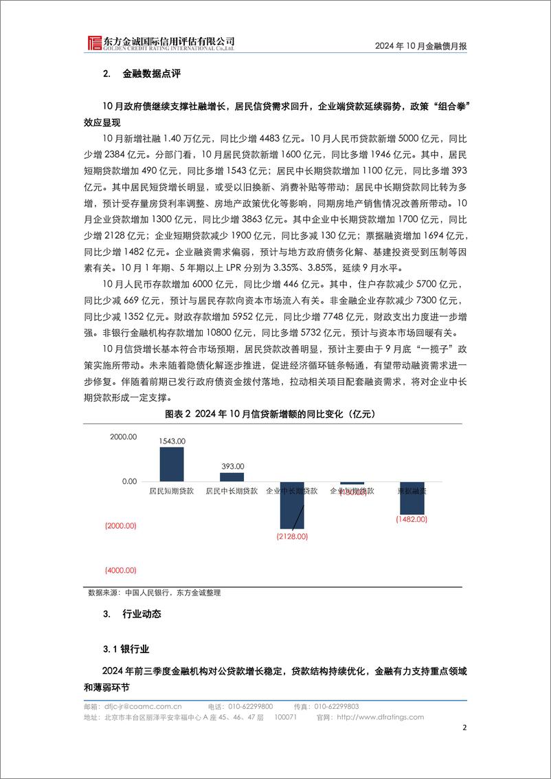 《2024年10月金融债月报：金融有力支持重点领域，信贷结构持续优化-241115-东方金诚-11页》 - 第4页预览图