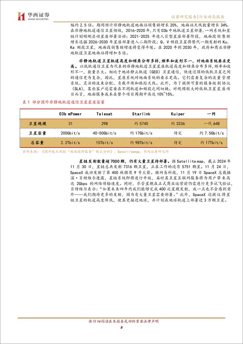 《国防军工行业地面段：卫星通信的核心中枢-241201-华西证券-22页》 - 第8页预览图