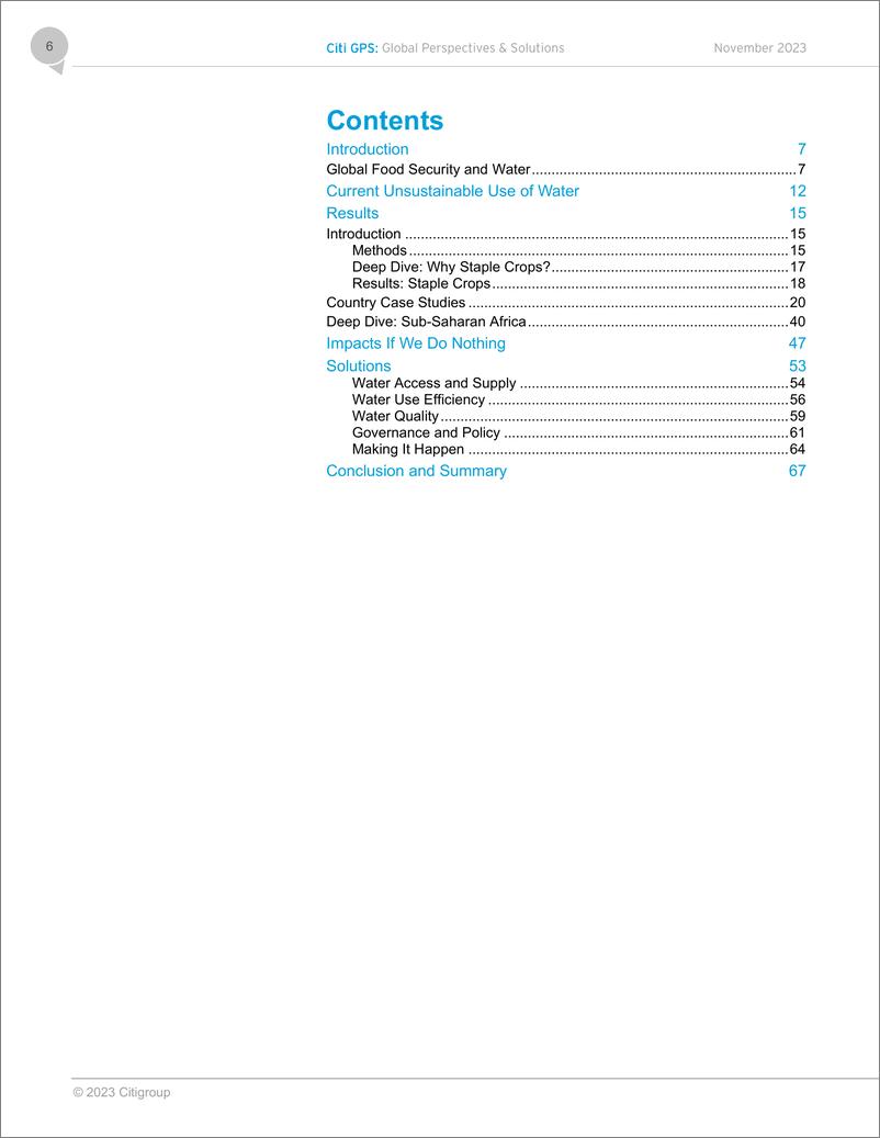 《2023食物、水与气候变化报告（英文版)-Citi花旗银行》 - 第6页预览图