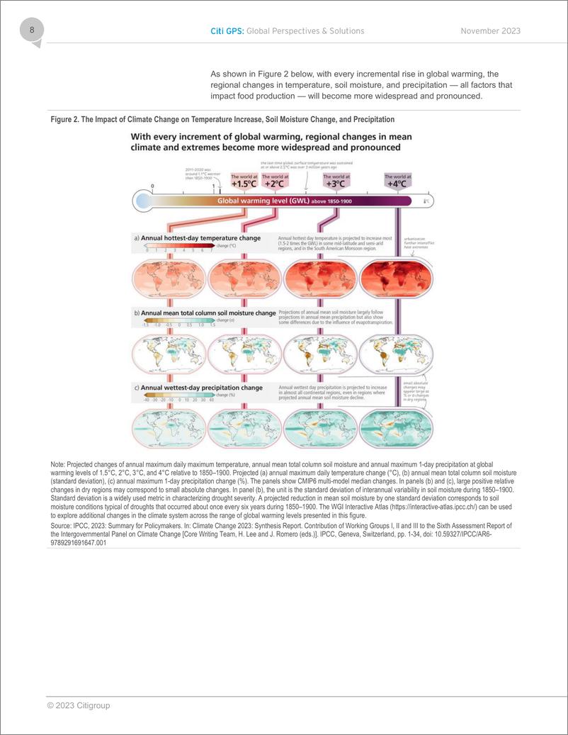 《2023食物、水与气候变化报告（英文版)-Citi花旗银行》 - 第8页预览图