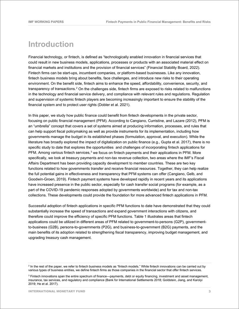 《IMF-公共财务管理中的金融科技支付：收益与风险（英）-2023.2-36页》 - 第6页预览图