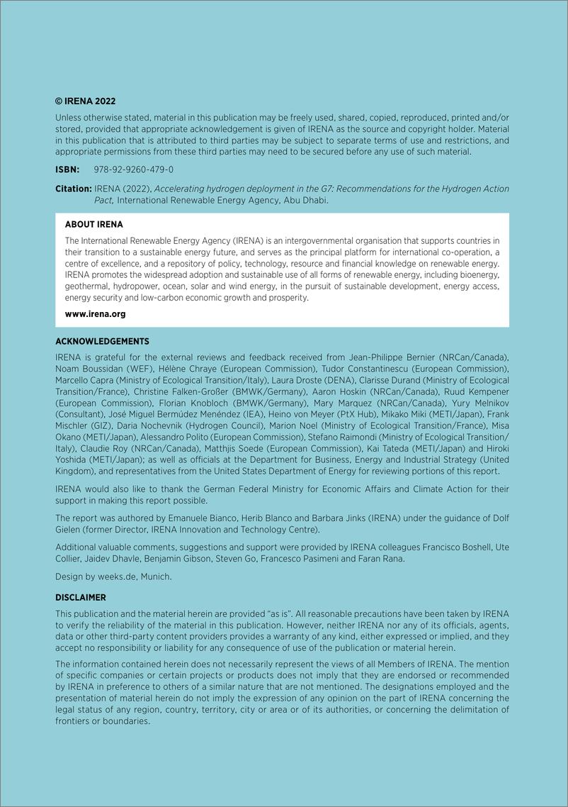 IRENA-加速七国集团的氢部署：《氢行动公约》的建议（英）-2022.11-144页 - 第3页预览图