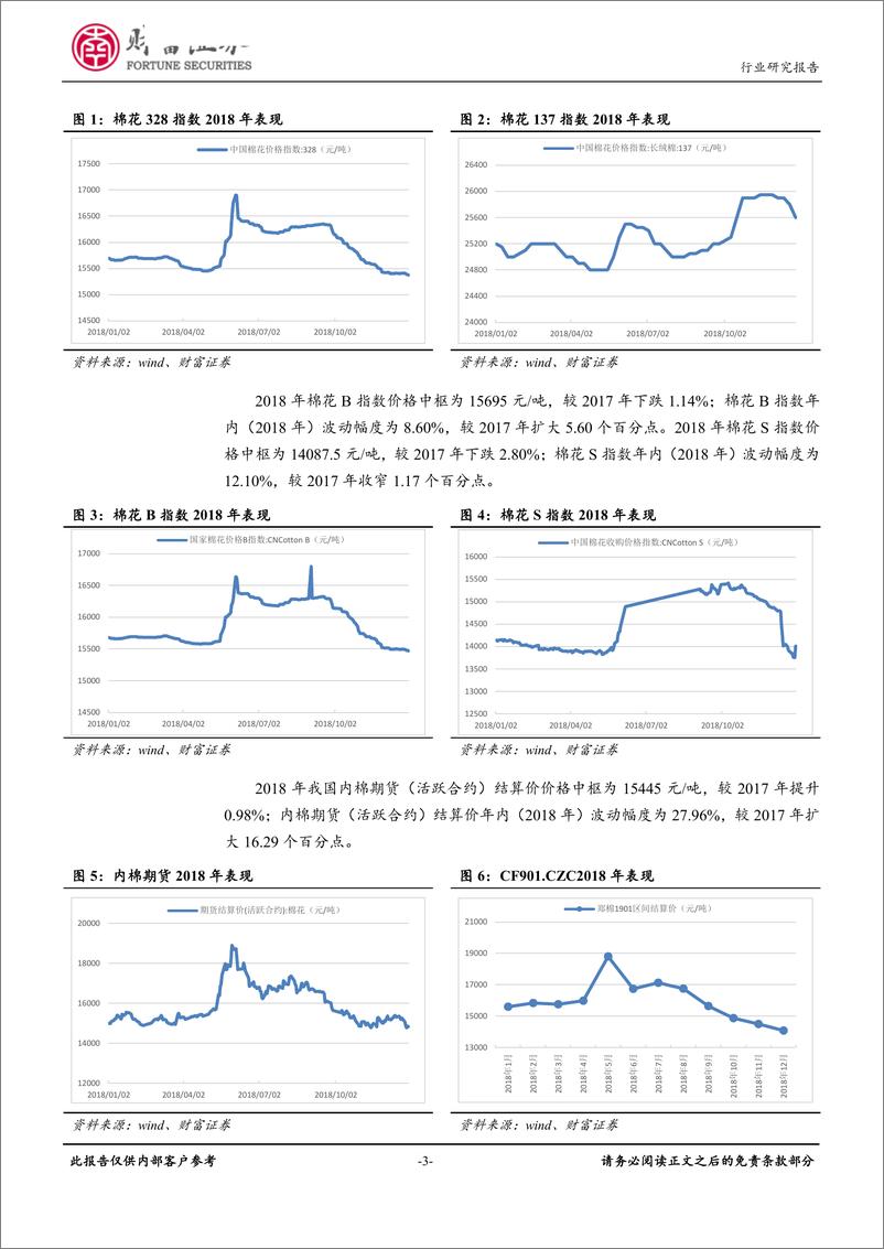 《纺织服装行业原材料数据跟踪点评（一）：关注棉纺、毛纺板块相关投资机会-20190213-财富证券-13页》 - 第4页预览图