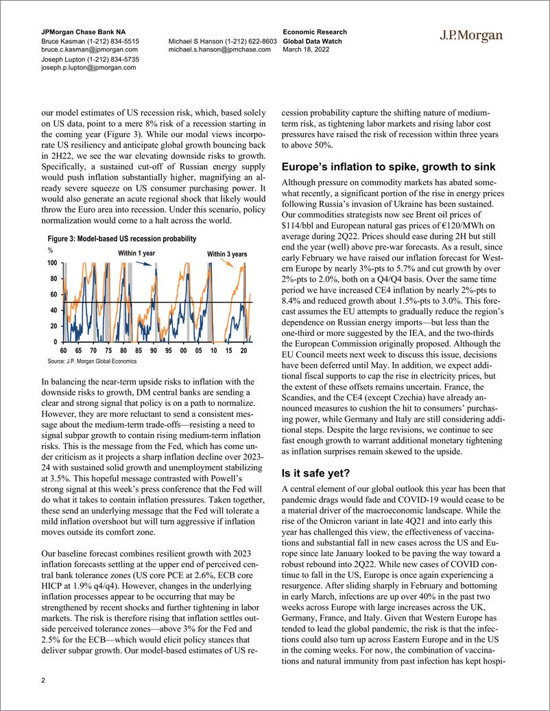 《J.P. 摩根-全球宏观策略之全球宏观数据观察-2022.3.18-103页》 - 第3页预览图