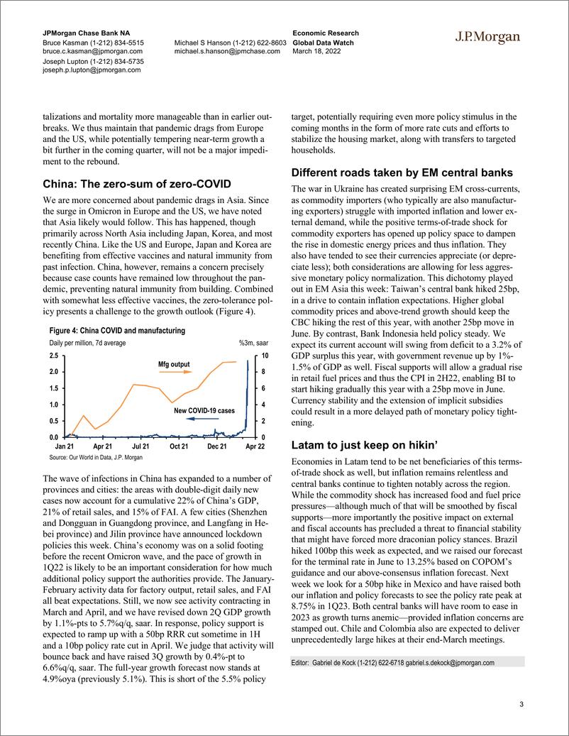 《J.P. 摩根-全球宏观策略之全球宏观数据观察-2022.3.18-103页》 - 第4页预览图