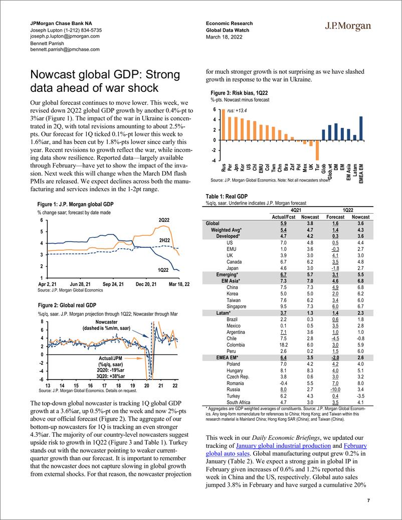 《J.P. 摩根-全球宏观策略之全球宏观数据观察-2022.3.18-103页》 - 第8页预览图