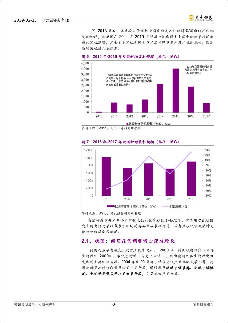 《电力设备新能源行业2019年海外光伏市场研究系列报告：欧洲市场，传统市场重返增长轨道-20190215-光大证券-20页》 - 第6页预览图