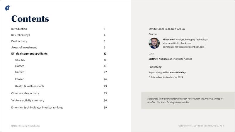 《PitchBook-2024年二季度新兴技术指标（英）-2024-40页》 - 第2页预览图