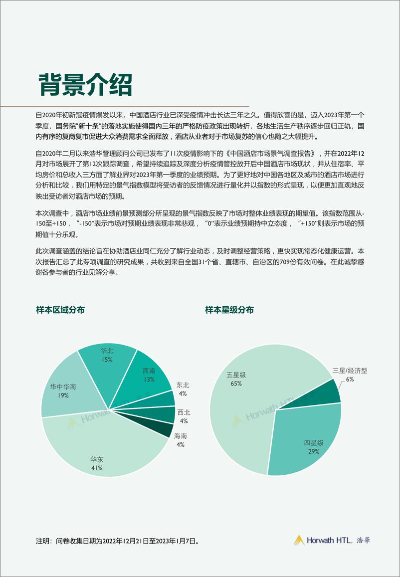 《2023年第一季度酒店市场景气调查报告-14页》 - 第3页预览图