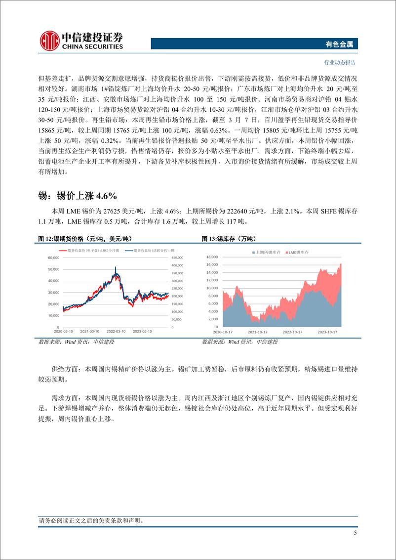 《有色金属行业：降息预期更夯实，贵金属强势上涨-240310-中信建投-14页》 - 第7页预览图