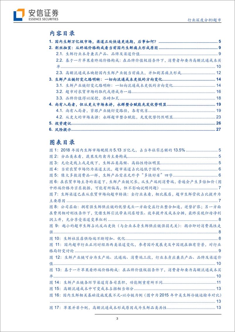 《超市行业量化分析：从流通成本角度看国内生鲜产业链及终端渠道变革-20190616-安信证券-29页》 - 第4页预览图