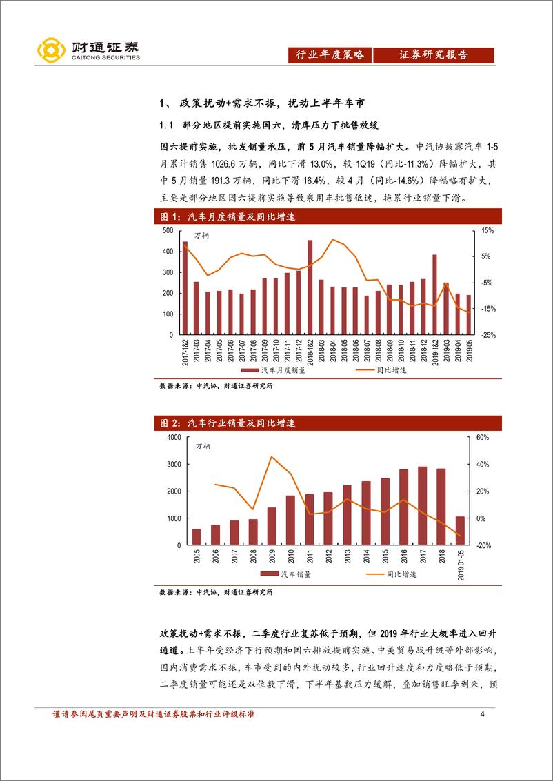 《汽车行业2019年中期策略：春天终究会来-20190628-财通证券-22页》 - 第5页预览图