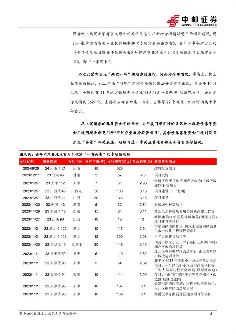 《固收专题：H2政府债供给和债市日历效应-240626-中邮证券-16页》 - 第8页预览图