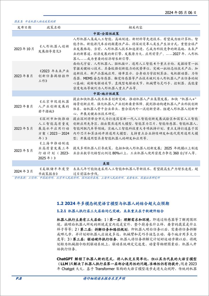 《机械设备行业深度：中美共振，人形机器人产业奇点到来-240506-国盛证券-30页》 - 第8页预览图