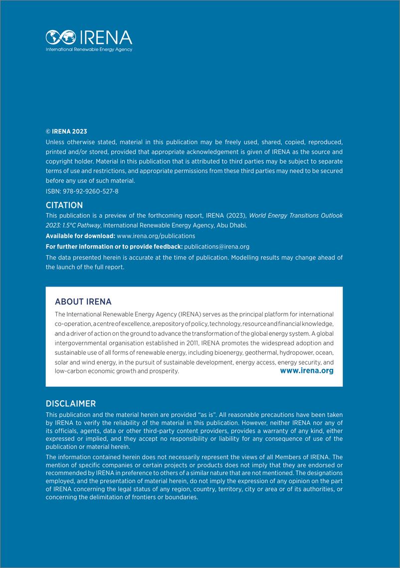 《2023年世界能源转型展望概览：1.5°C路径IRENWETPrevie2023-24页》 - 第3页预览图