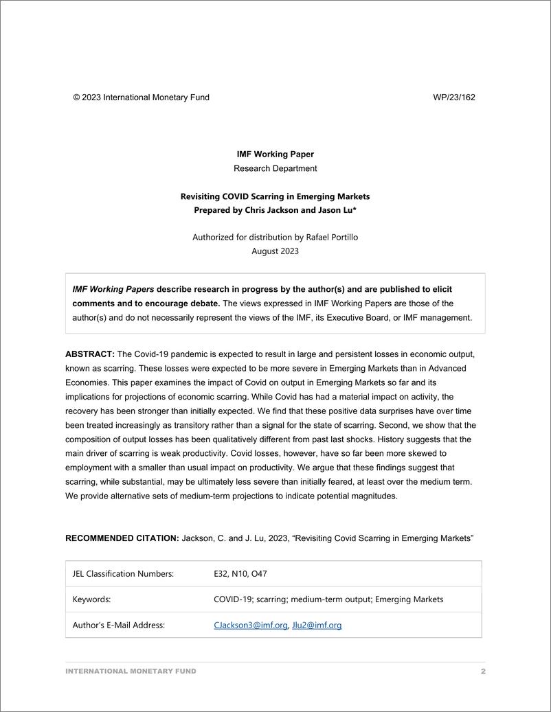 《IMF-重新审视新兴市场的新冠肺炎恐慌（英）-2023.8-26页》 - 第3页预览图