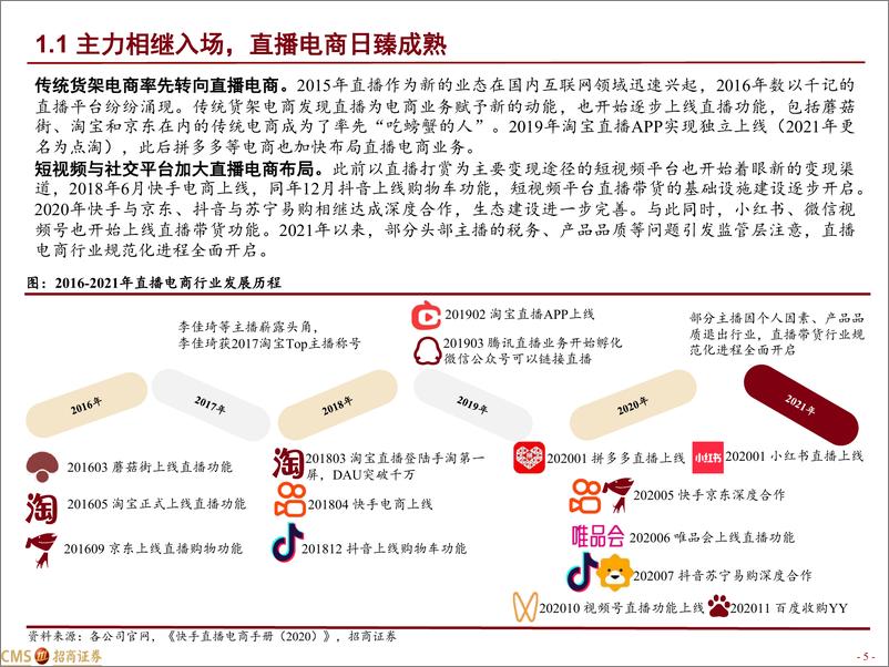 《快手(1024.HK)电商业务深度报告：市井江湖情，引爆品牌力-招商证券》 - 第6页预览图