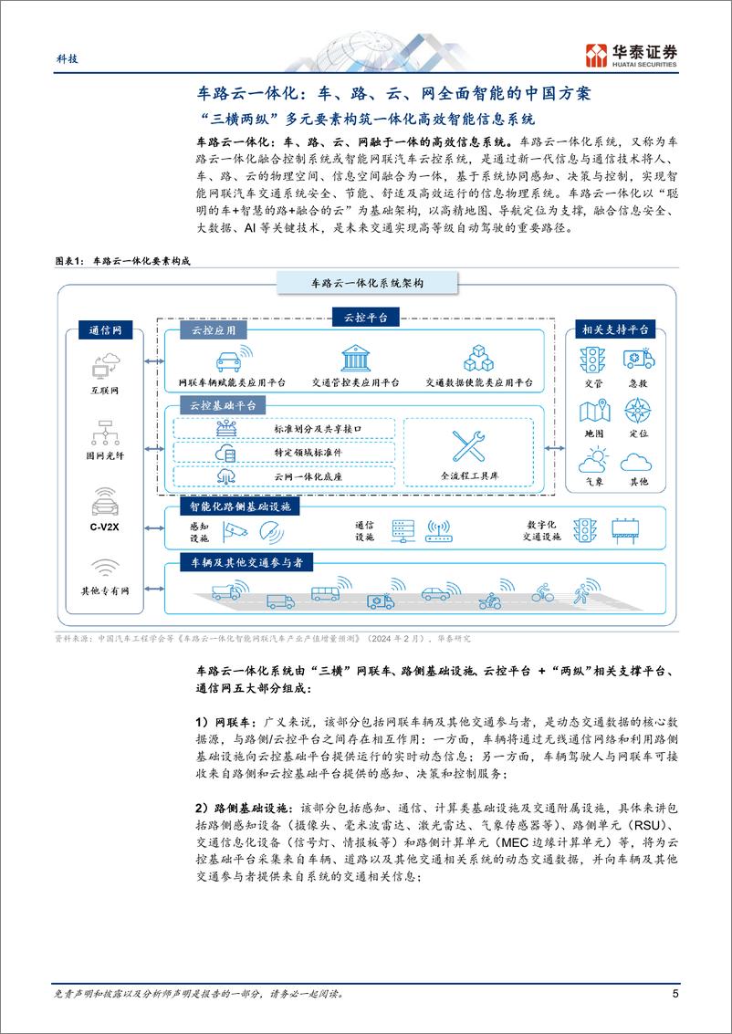 《科技行业专题研究-车路云一体化：智慧出行的中国方案-240712-华泰证券-30页》 - 第5页预览图