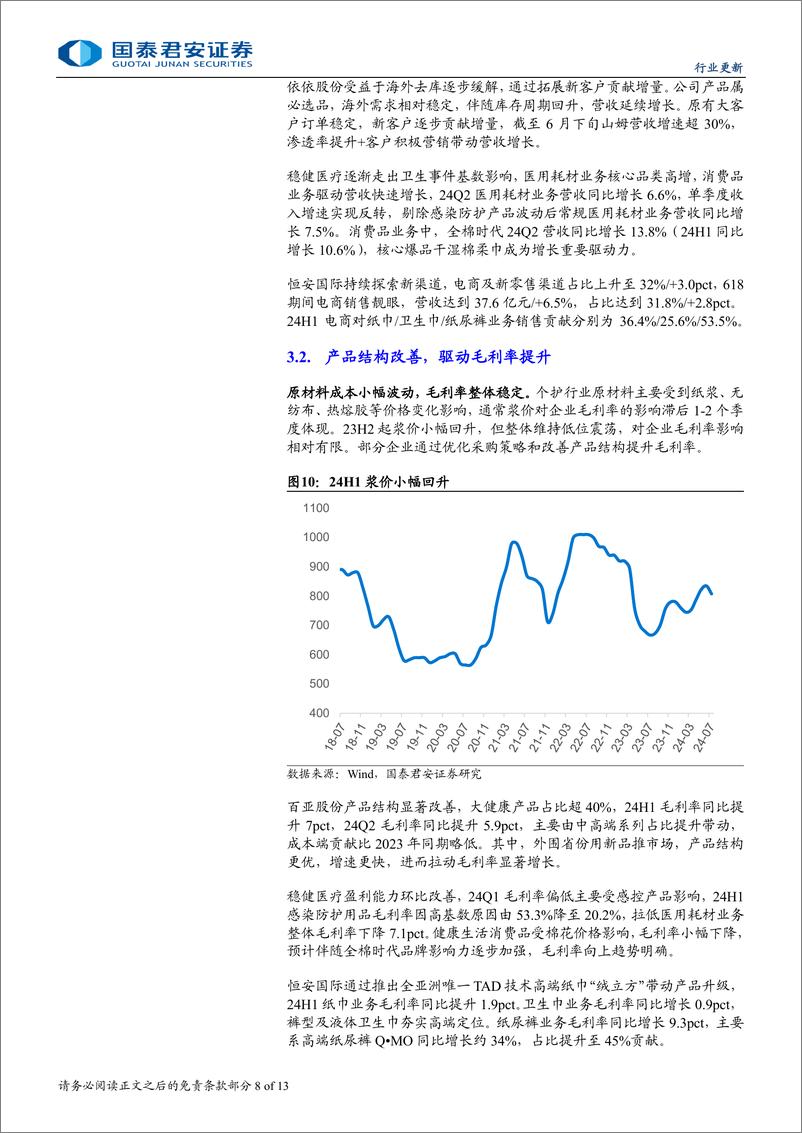 《个护家清行业2024中报总结：需求延续弱复苏，品牌与渠道为胜负手-240902-国泰君安-13页》 - 第8页预览图