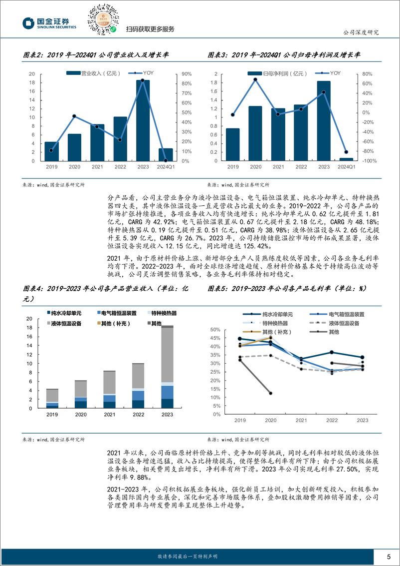 《同飞股份(300990)储能温控业务快速发展，数据中心温控业务未来可期-240722-国金证券-22页》 - 第5页预览图