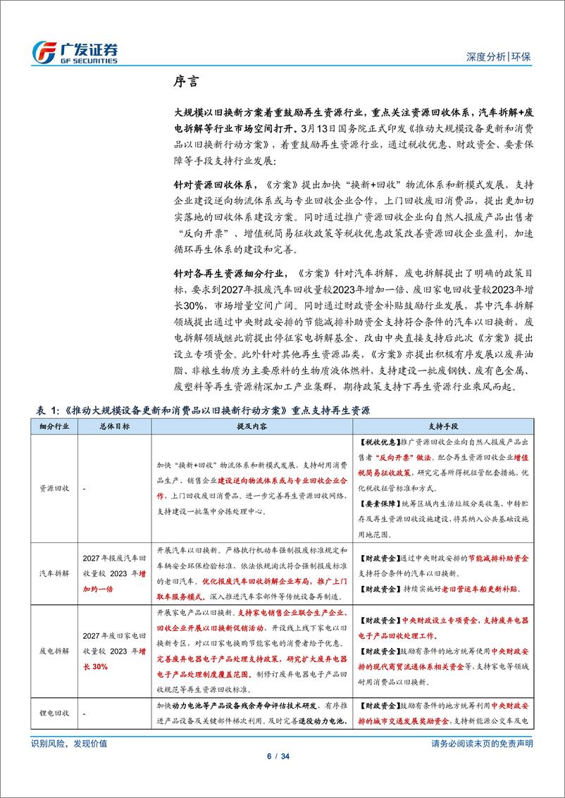 《再生资源行业深度：政策东风打开市场空间，关注渠道壁垒-240421-广发证券-34页》 - 第6页预览图