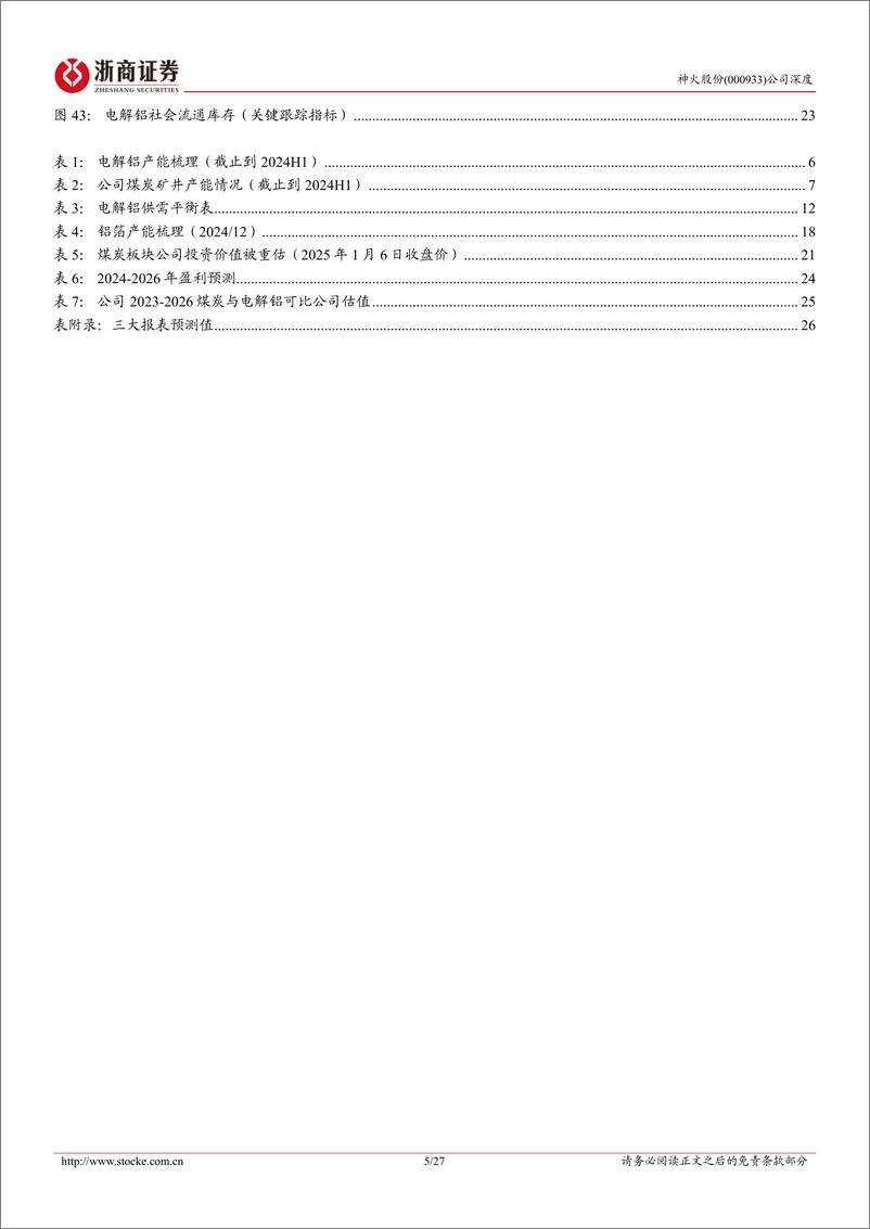 《神火股份(000933)深度报告：三重底部修复反弹-250111-浙商证券-27页》 - 第5页预览图