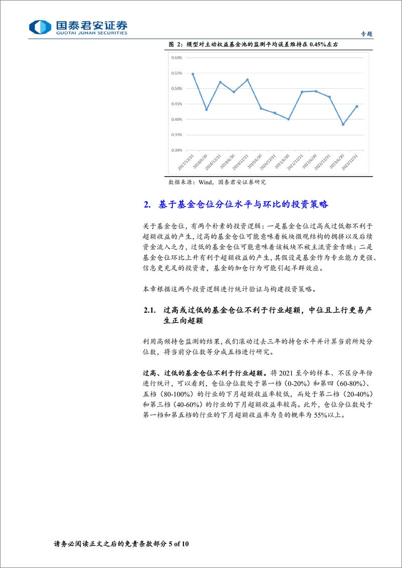 《基于基金仓位的投资策略与实战案例-240603-国泰君安-10页》 - 第5页预览图