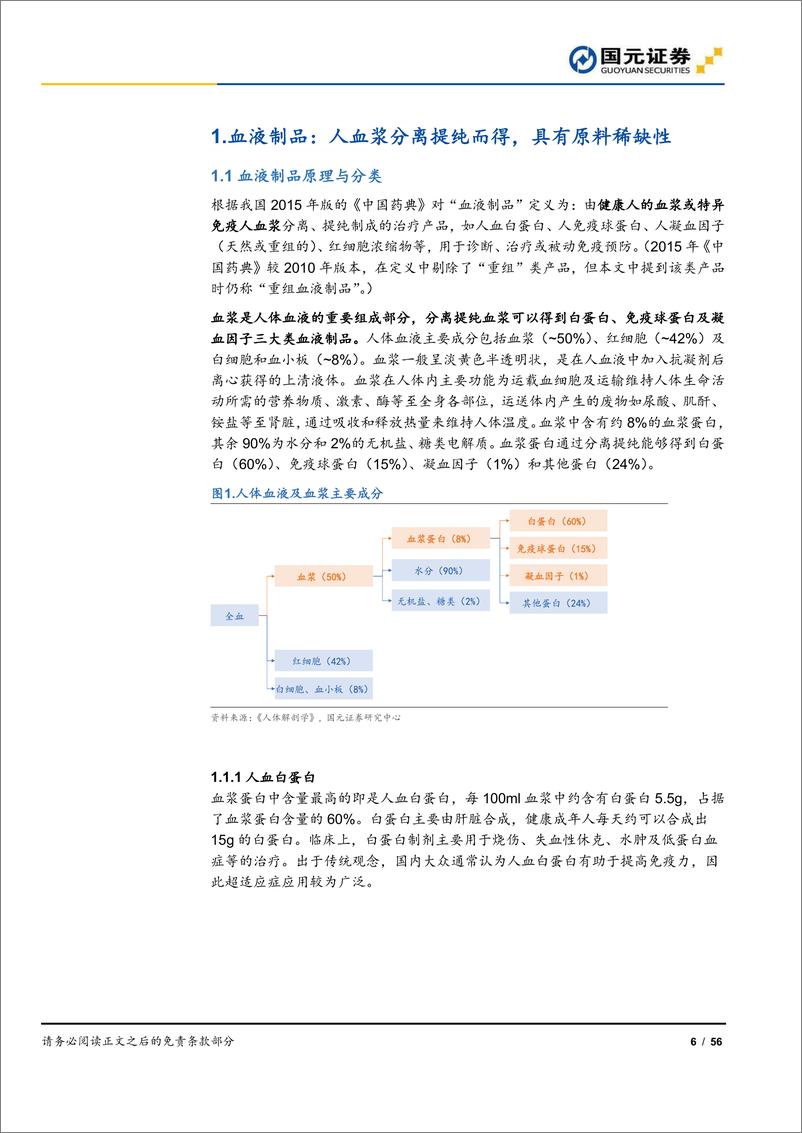 《血制品行业深度：手握稀缺玫瑰，春暖含苞待放-20190408-国元证券-56页》 - 第7页预览图