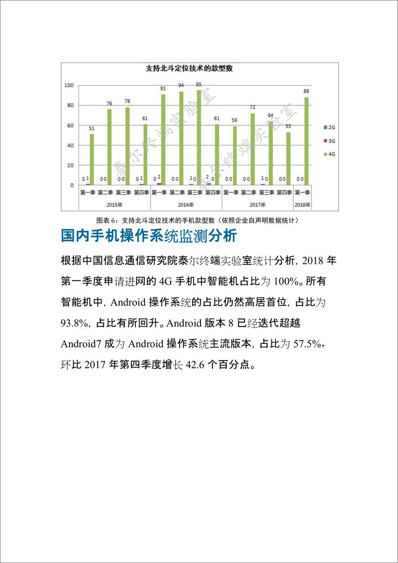 《国内手机产品通信特性与技术能力监测报告（2018年第一期）》 - 第5页预览图