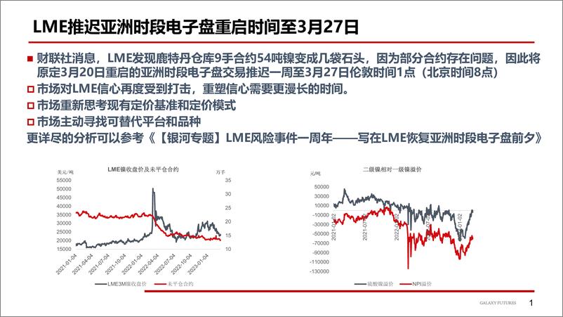 《镍：长期空头趋势未完结，短期注意节奏，不锈钢，库存去化缓慢，等待市场信心修复-20230315-银河期货-23页》 - 第3页预览图