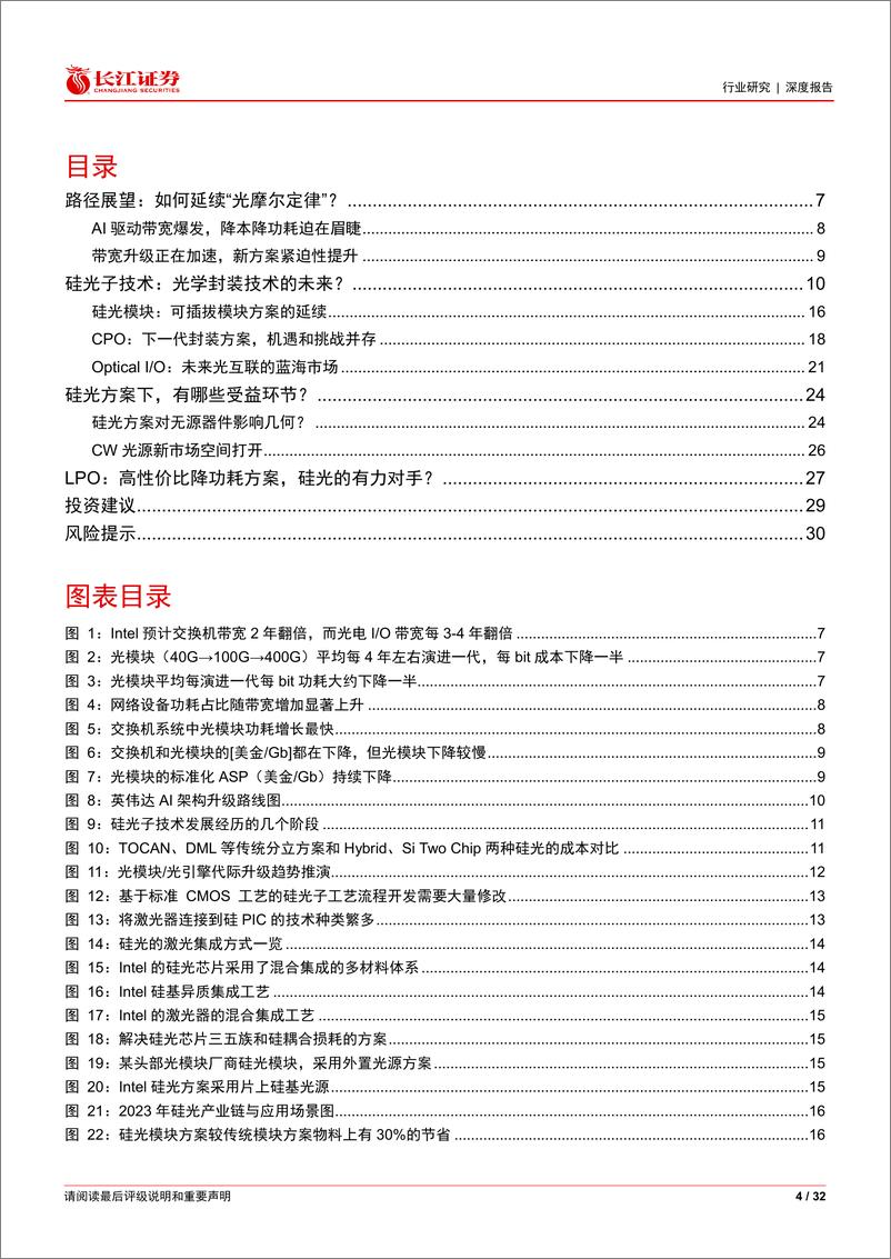 《通信设备行业：硅光%26LPO-光摩尔定律的延续-240418-长江证券-32页》 - 第4页预览图