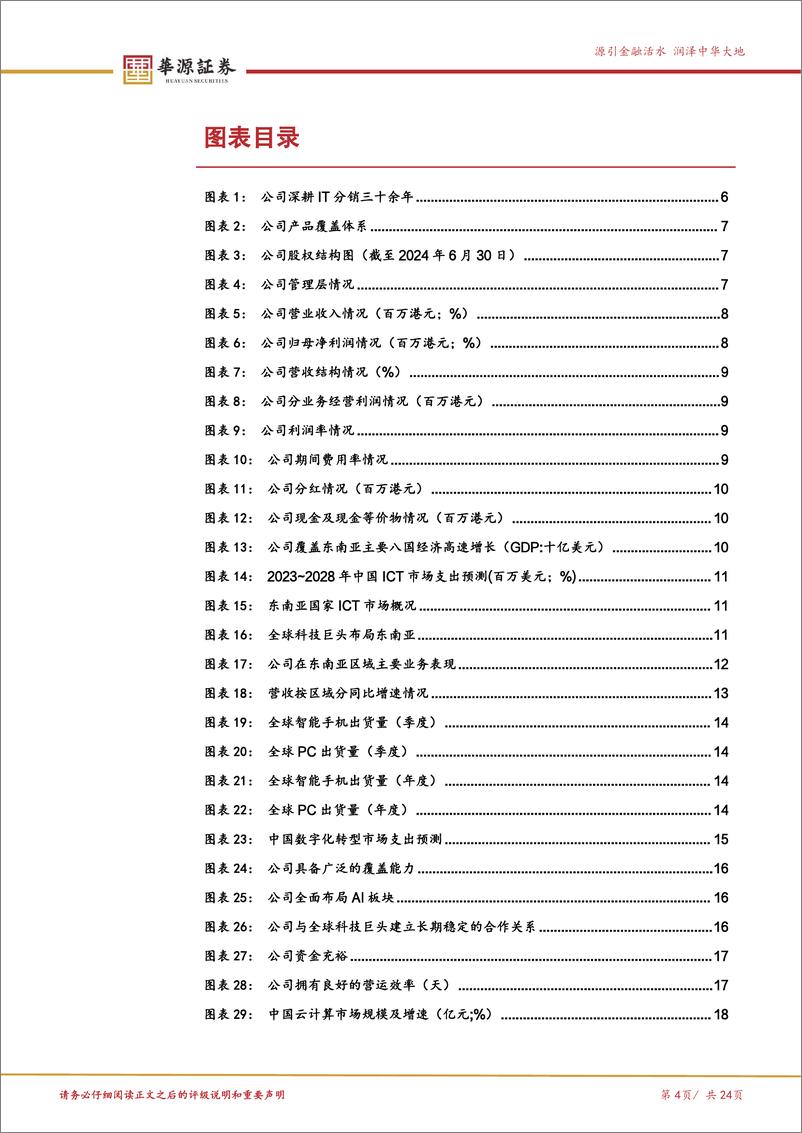 《伟仕佳杰(00856.HK)IT分销领军企业，AI%2b出海双轮驱动-241126-华源证券-24页》 - 第4页预览图