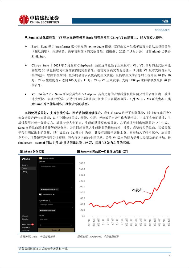 《传媒行业AI%2b音乐：Suno海外破圈，国内产品跟进，看好商业化空间-240402-中信建投-11页》 - 第3页预览图