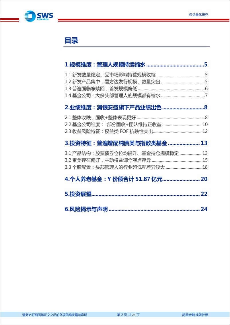 《23Q3FOF季报分析：业绩持续性较强，三季度加仓纯债与指数类基金-20231027-申万宏源-25页》 - 第3页预览图