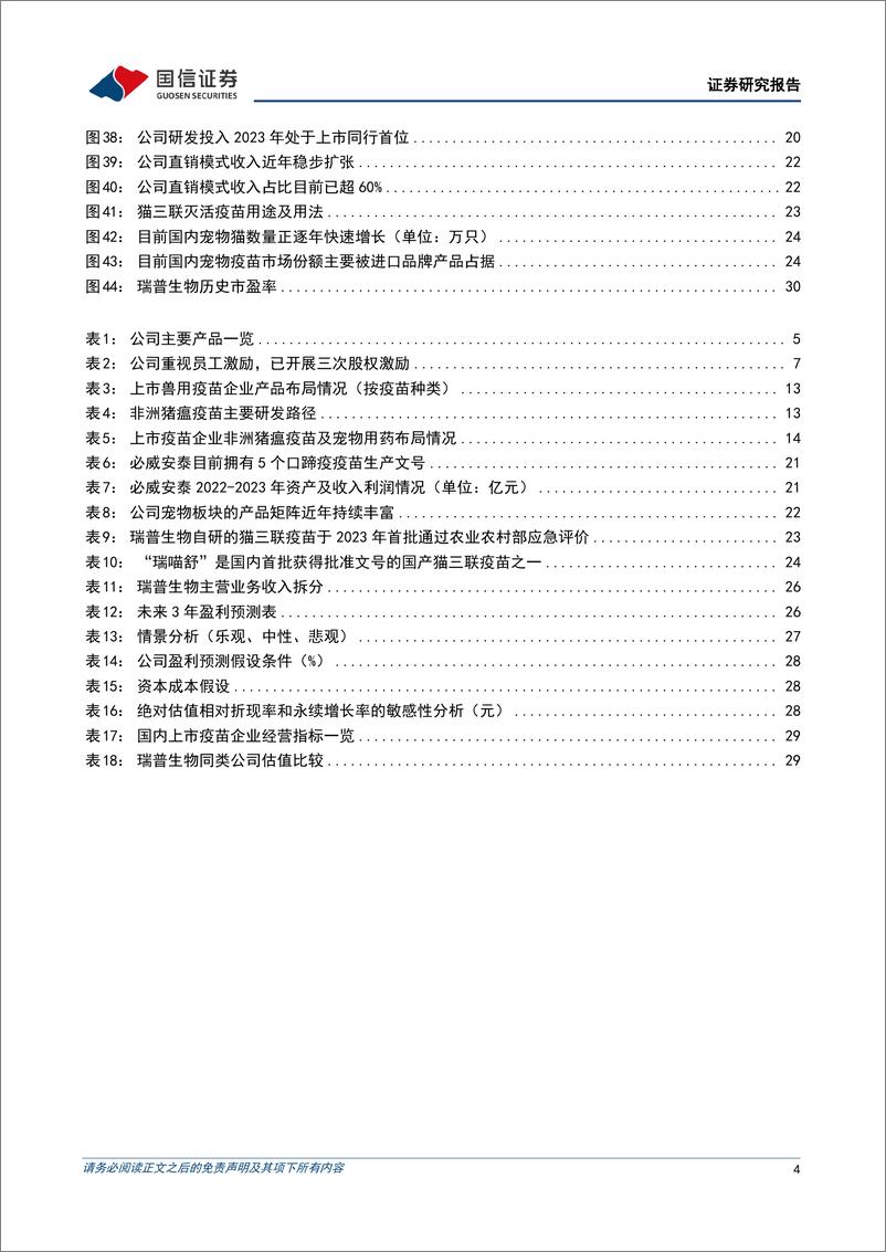 《瑞普生物(300119)畜禽动保业务规模领先，宠物动保业务进入收获期-240612-国信证券-34页》 - 第4页预览图