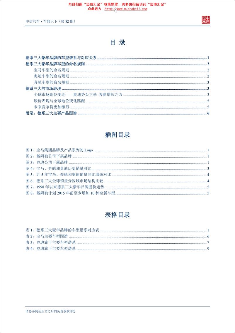 《（汽车）中信证券-车闻天下第82期-德系三大豪华品牌的车型、命名与竞争格局》 - 第2页预览图