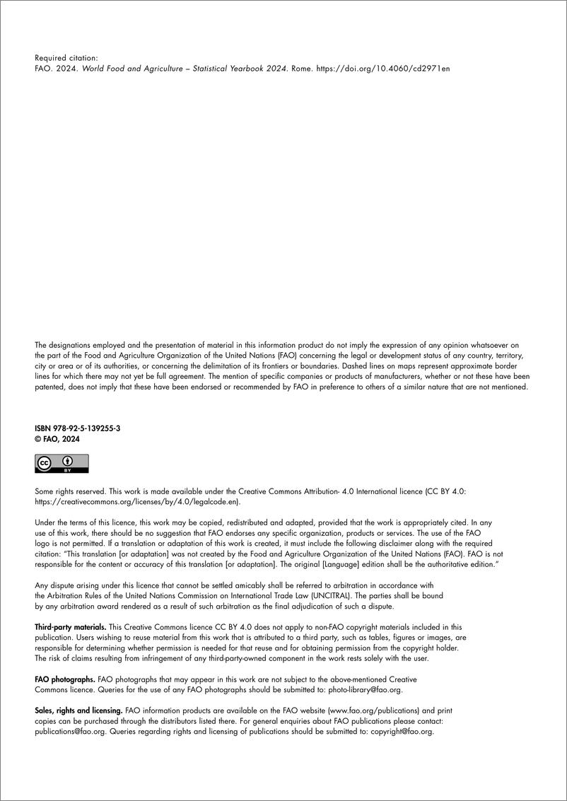《2024年世界粮食及农业统计年鉴（英）-384页》 - 第2页预览图