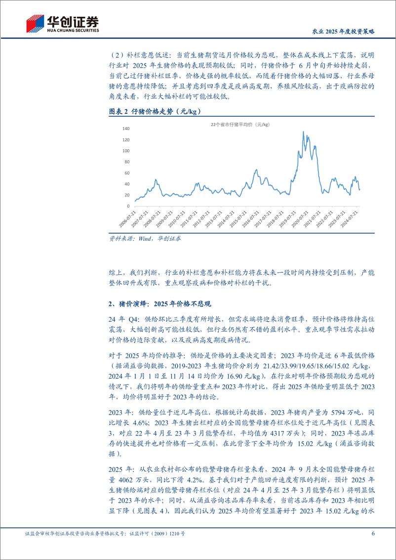 《农业2025年度投资策略：生猪产业链景气有望延续，宠物食品厚积薄发-241117-华创证券-20页》 - 第6页预览图