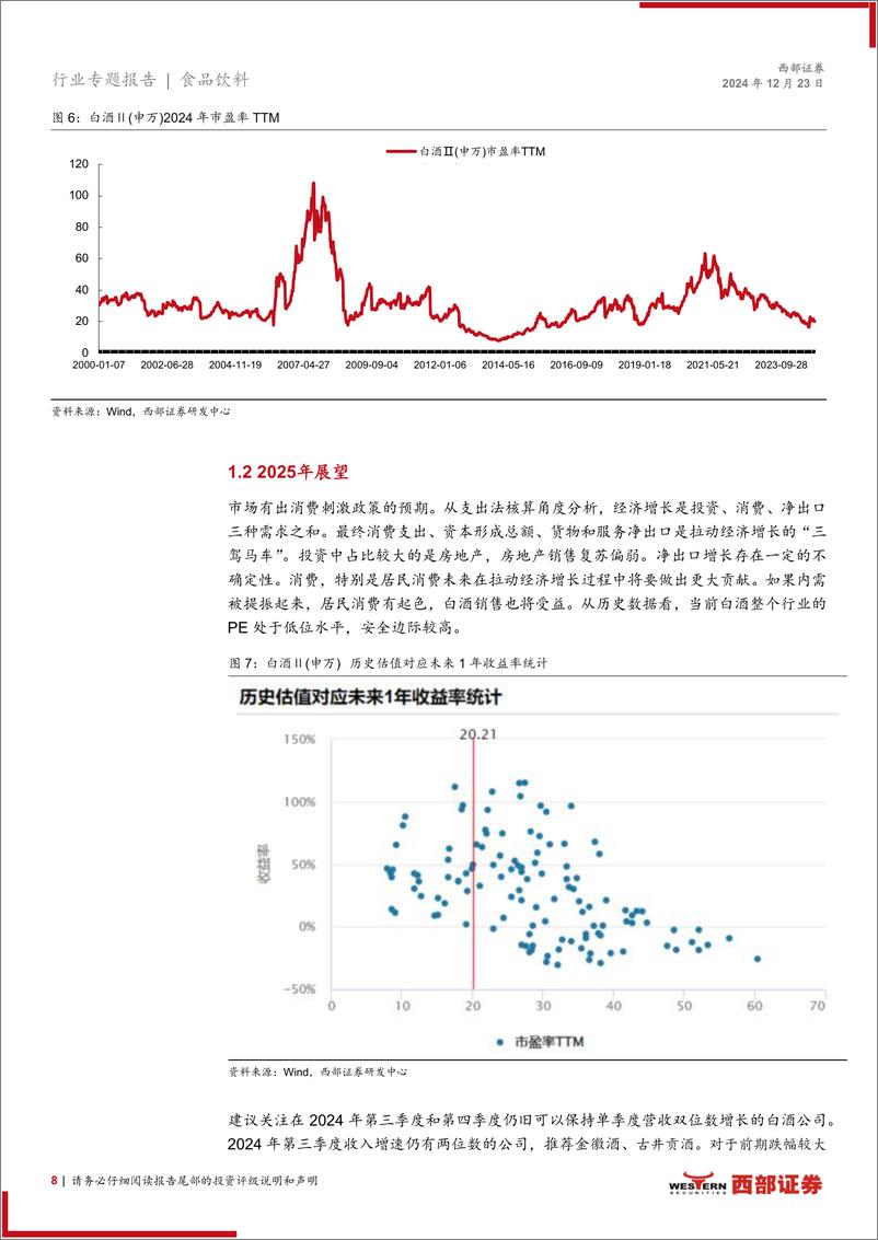 《食品饮料行业2025年策略报告：期待消费刺激，静等股价反转-241223-西部证券-21页》 - 第8页预览图