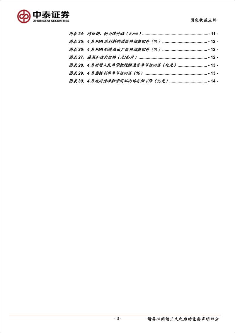 《4月经济数据前瞻：价格改善，量仍分化-240507-中泰证券-15页》 - 第3页预览图